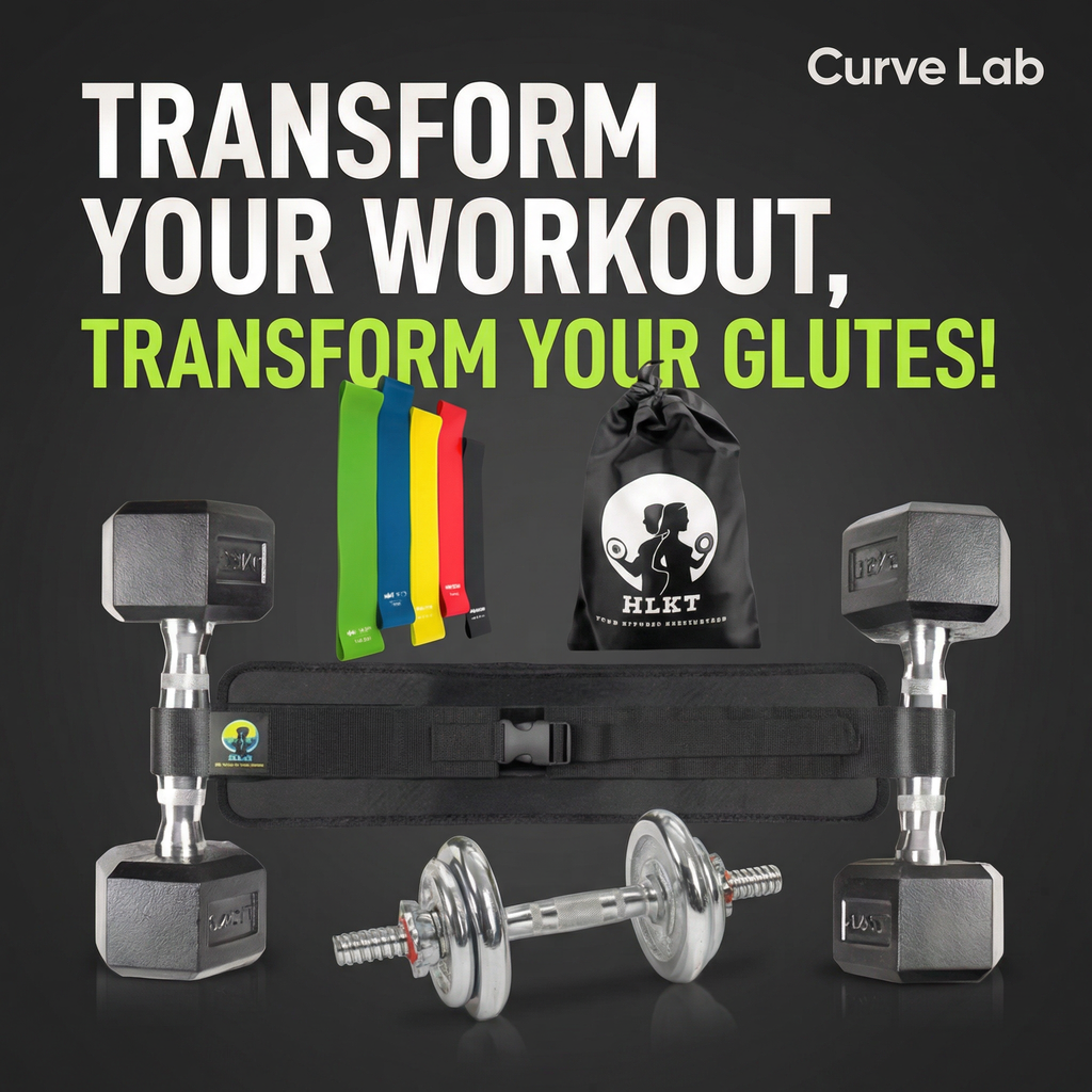 Glute Master Hip Thrust Belt with Resistance Bands
