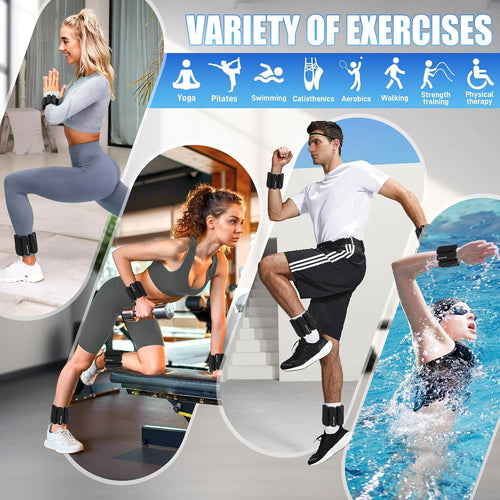 Adjustable Ankle Weights Set