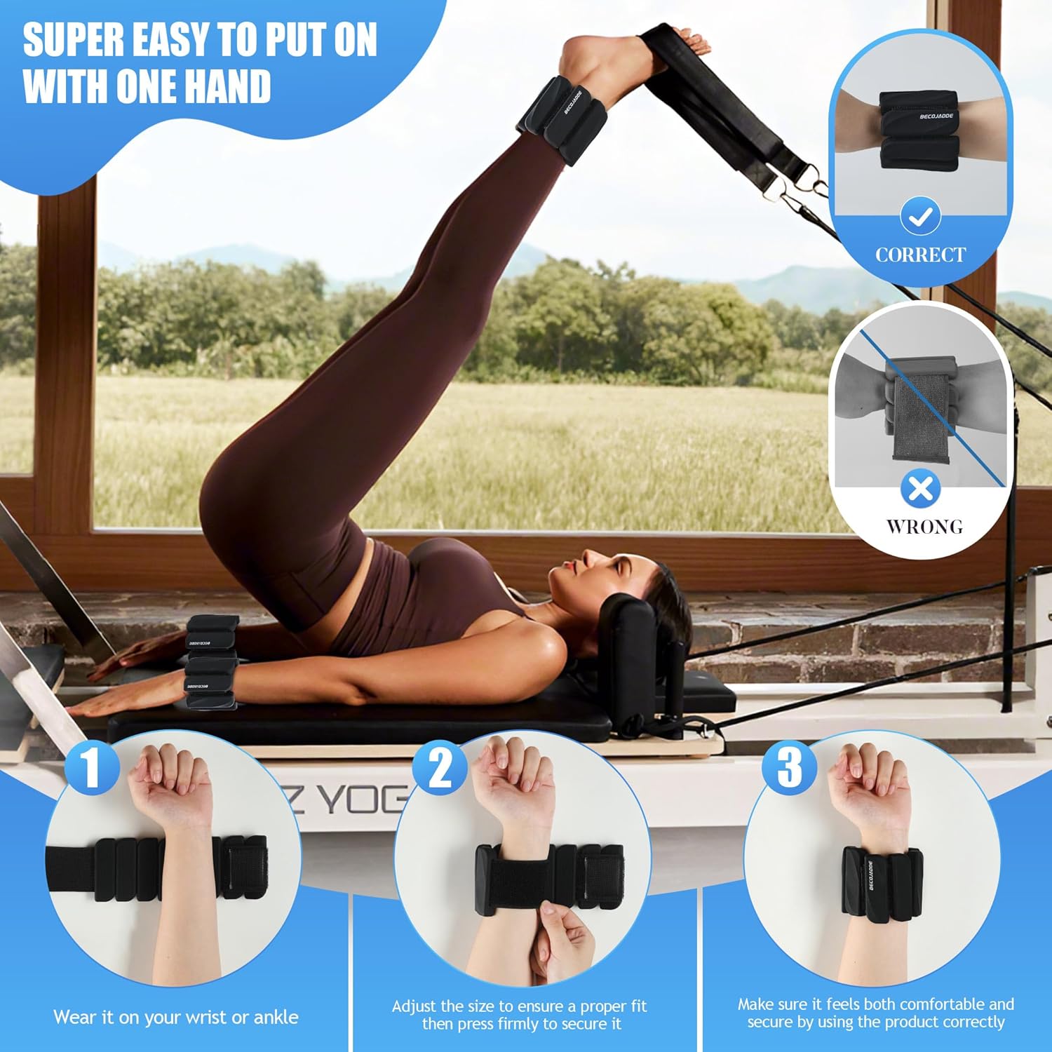 Adjustable Ankle Weights Set