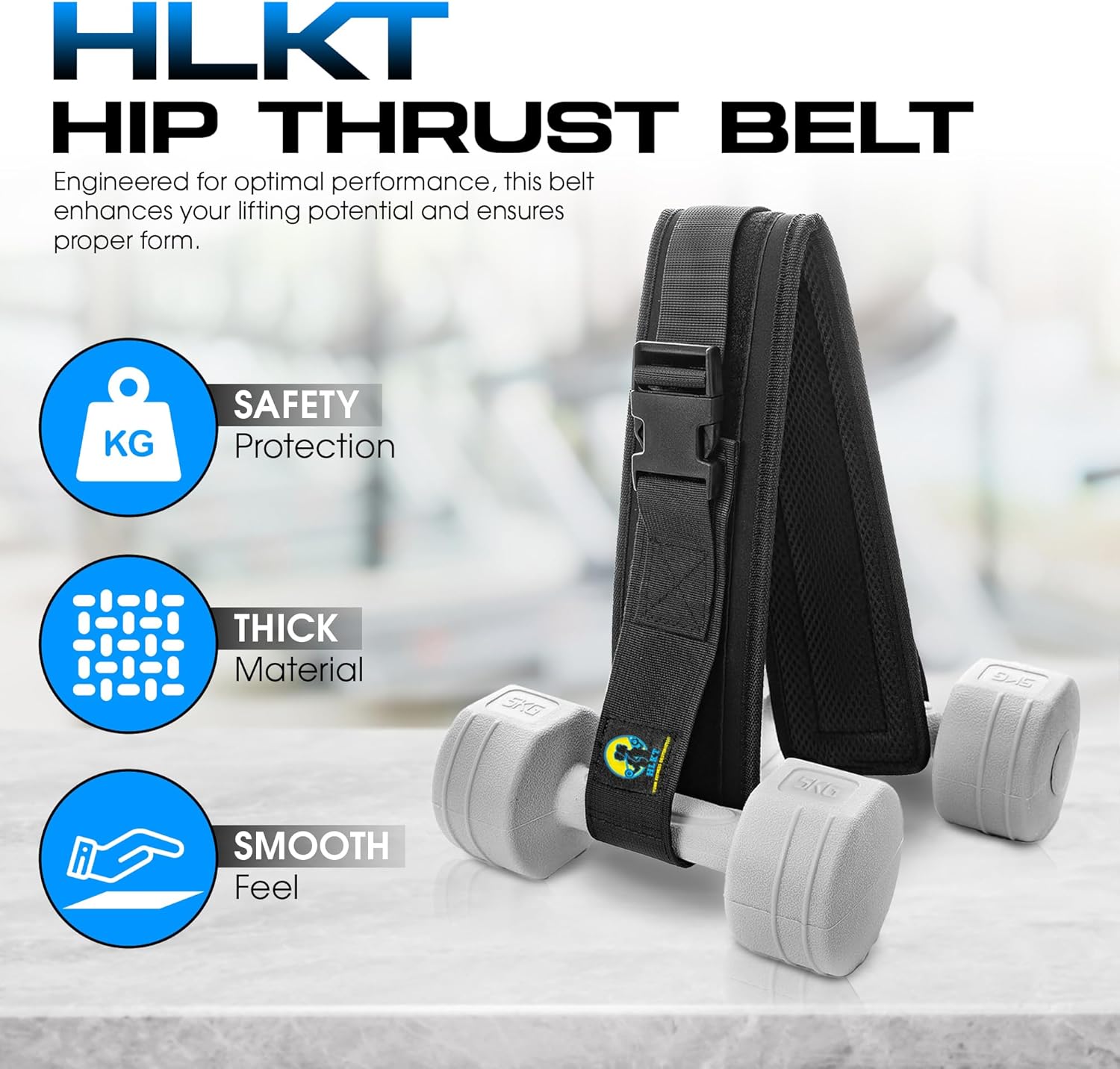 Glute Master Hip Thrust Belt with Resistance Bands