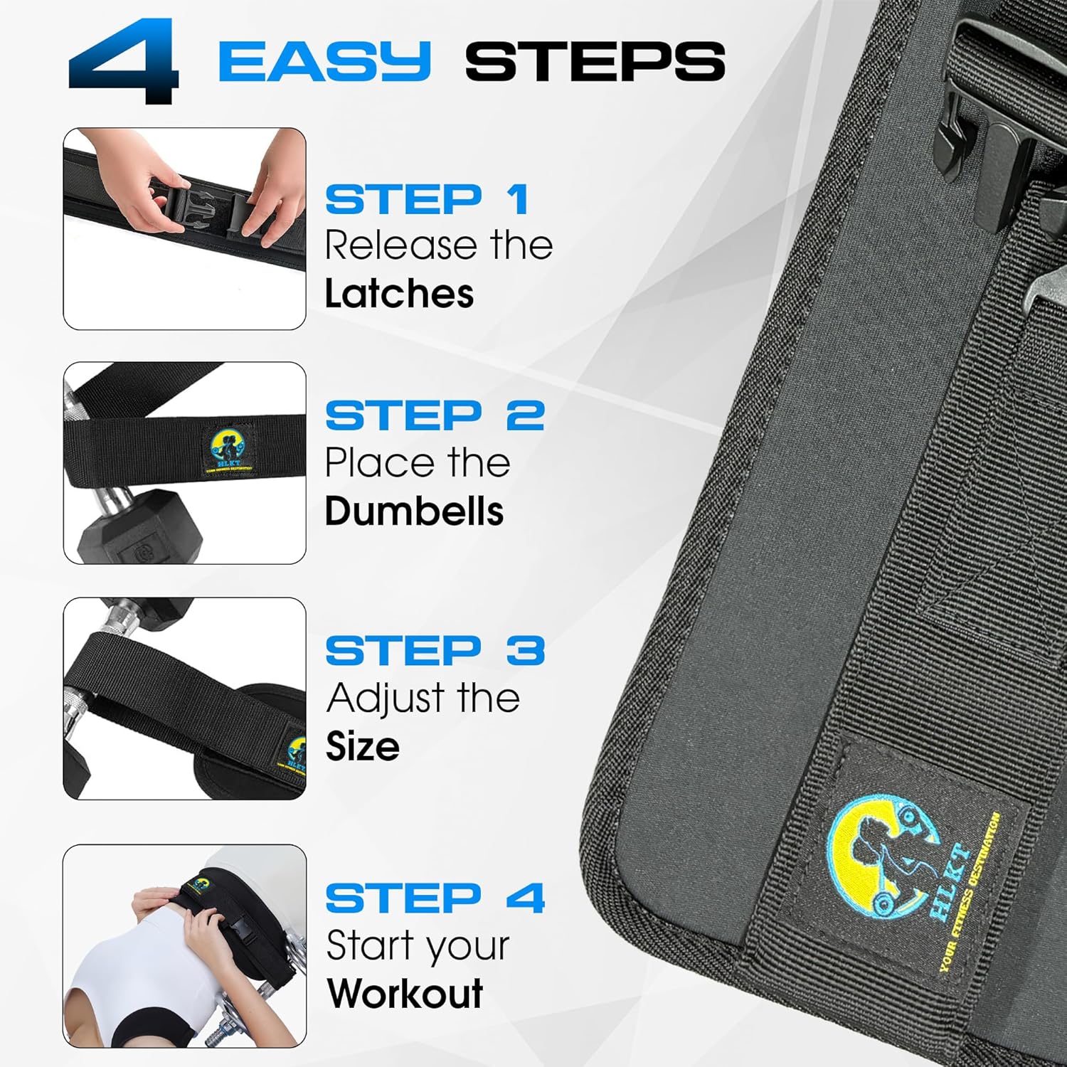 Glute Master Hip Thrust Belt with Resistance Bands