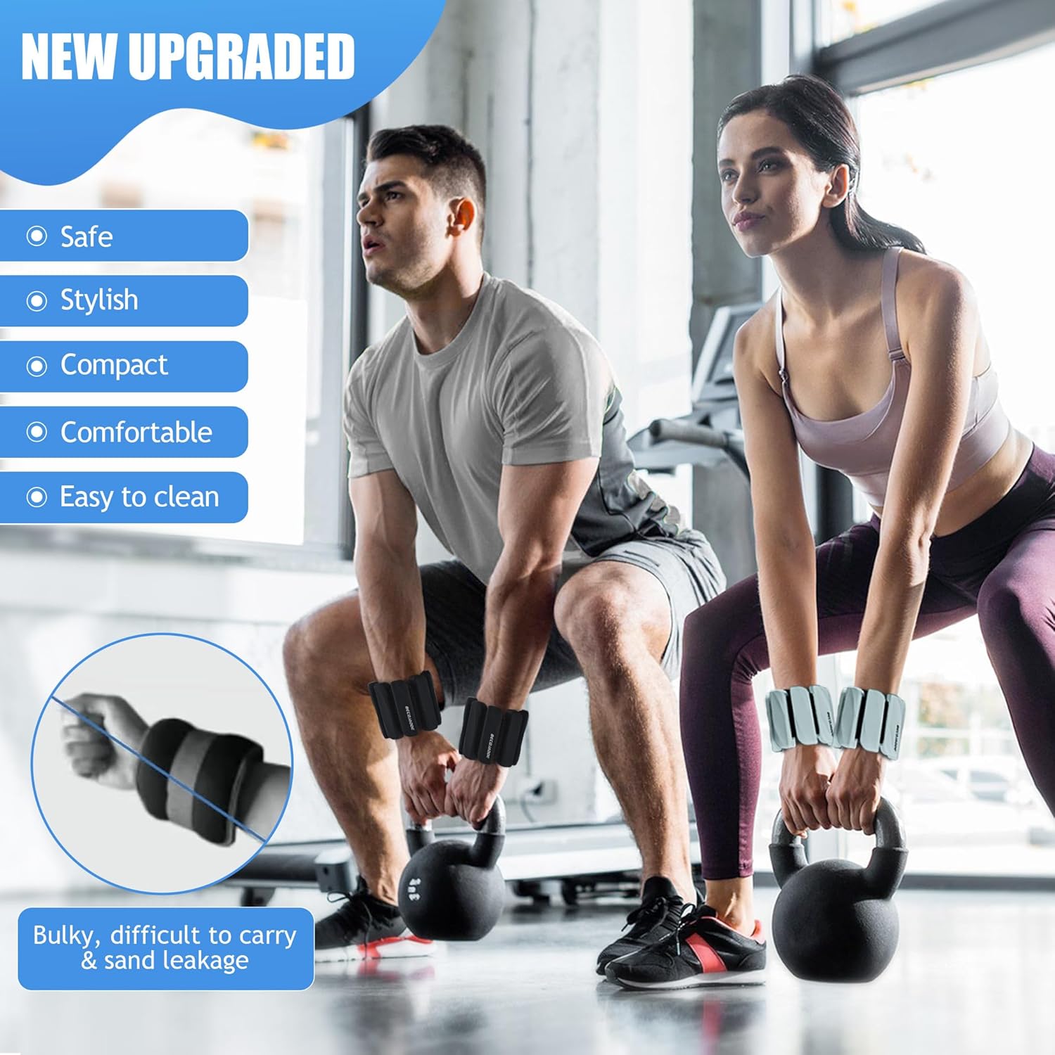 Adjustable Ankle Weights Set